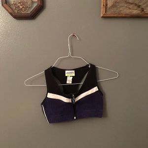 ~vintage Jockey Bodywear  zipper sports bra (s)~